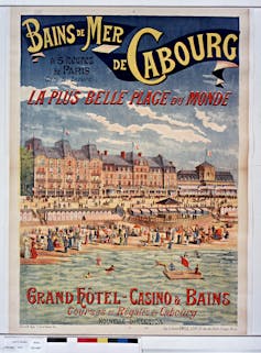 ¿Por qué ir de vacaciones cuando vives en Barcelona? 7 Póster publicitario del Grand Hotel - Cabourg Casino (Normandía), 1892