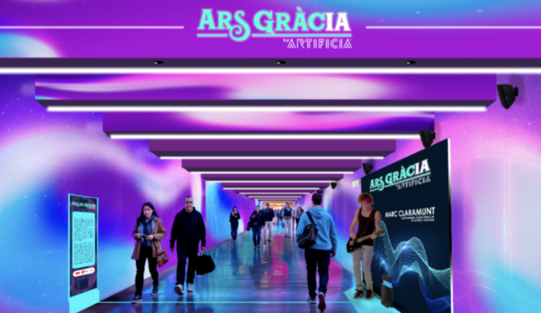 Barcelona: El «corredor de muerte» del metro se convierte en un túnel futurista