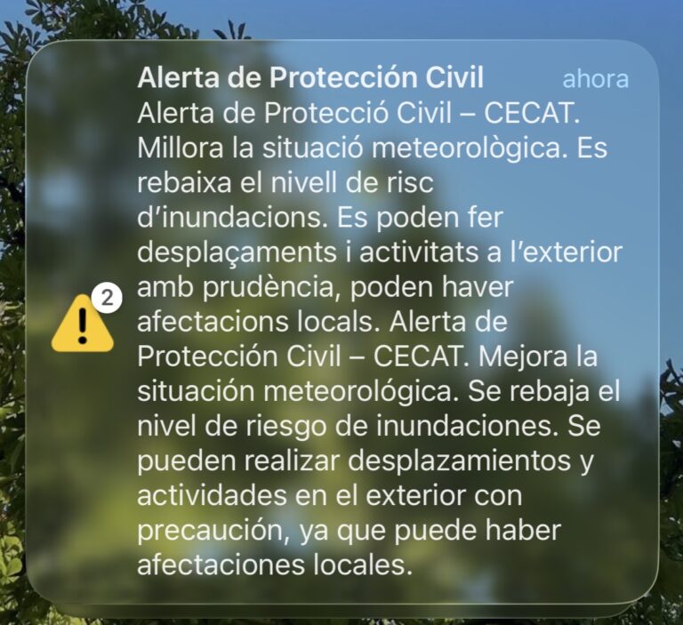 (Directo) Fuerte lluvia y riesgo de inundaciones en Cataluña