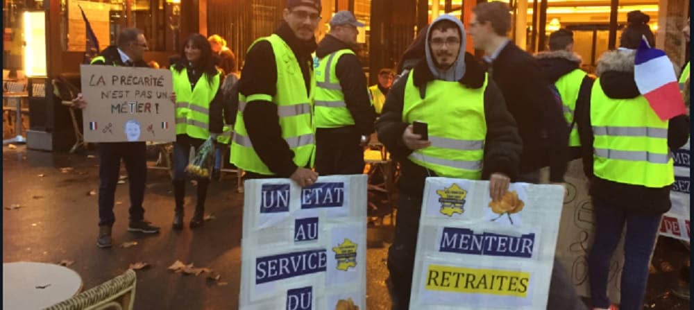 Chalecos amarillos Paris Barcelona