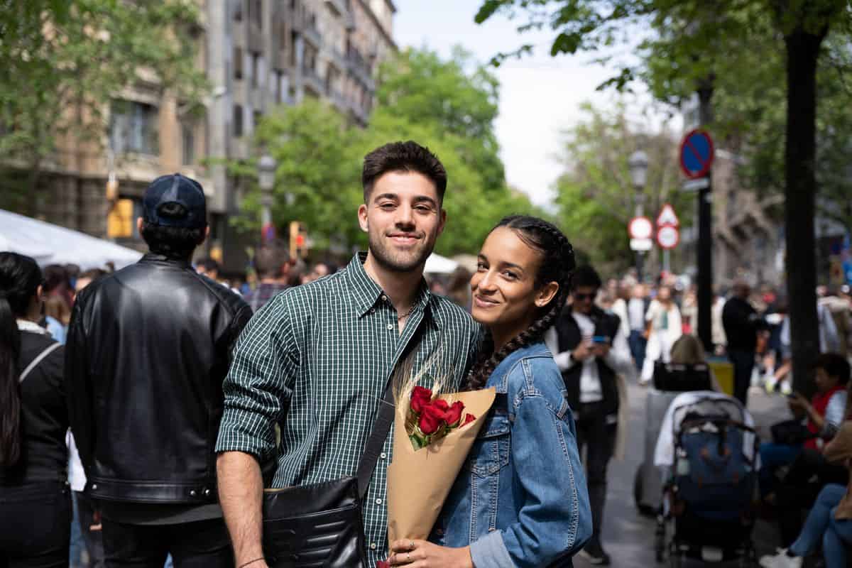 pareja sant jordi rosas
