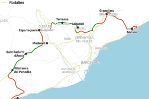 Nueva línea de tren en Cataluña: las 23 estaciones previstas y las ciudades atendidas
