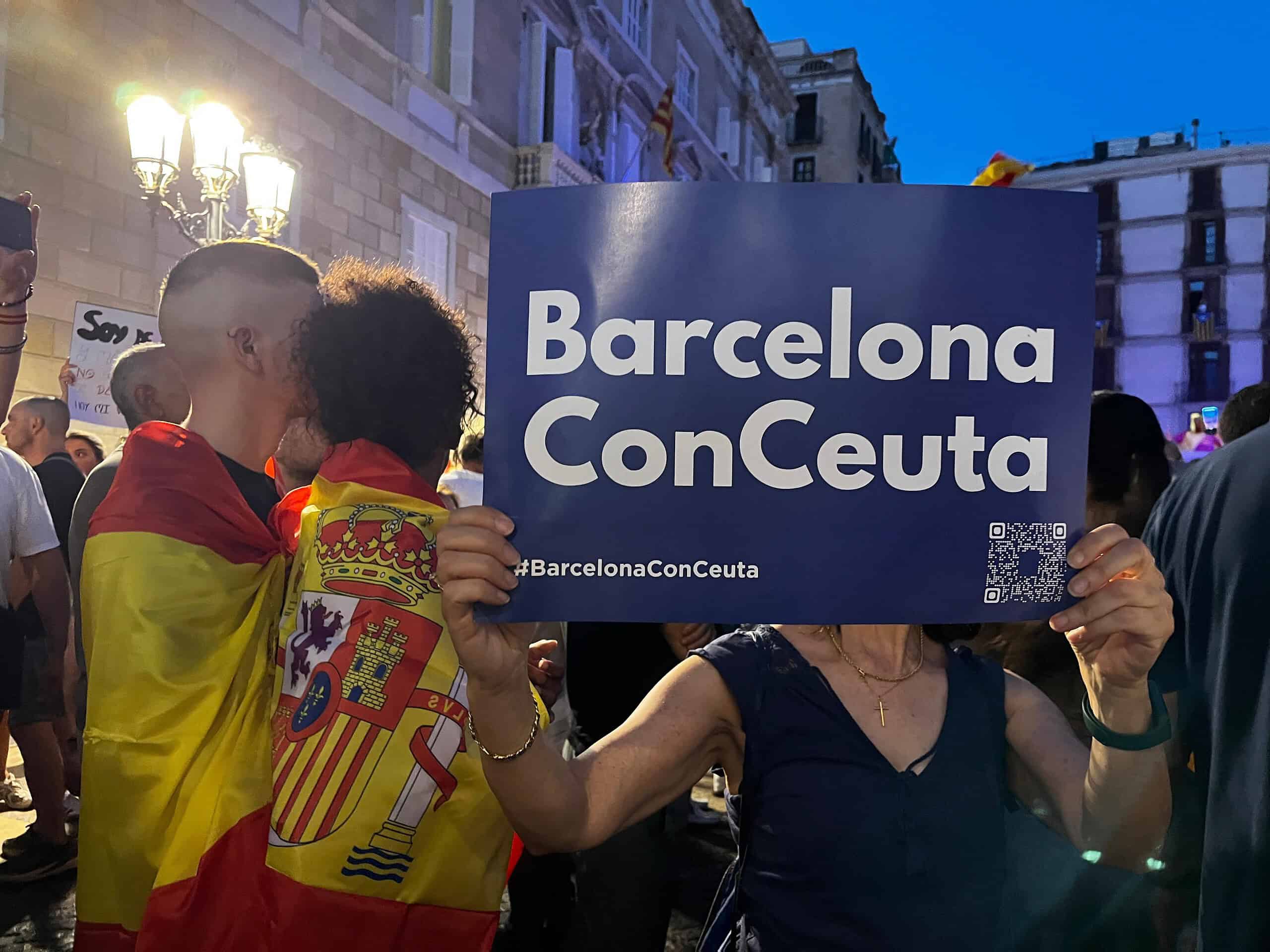 Manifestación en Barcelona.