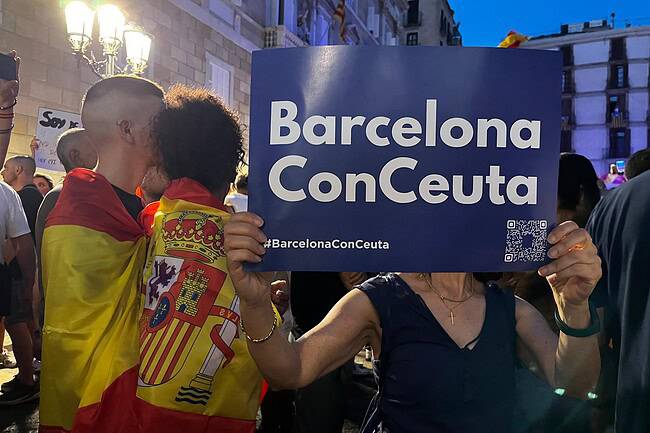 Manifestación en Barcelona.