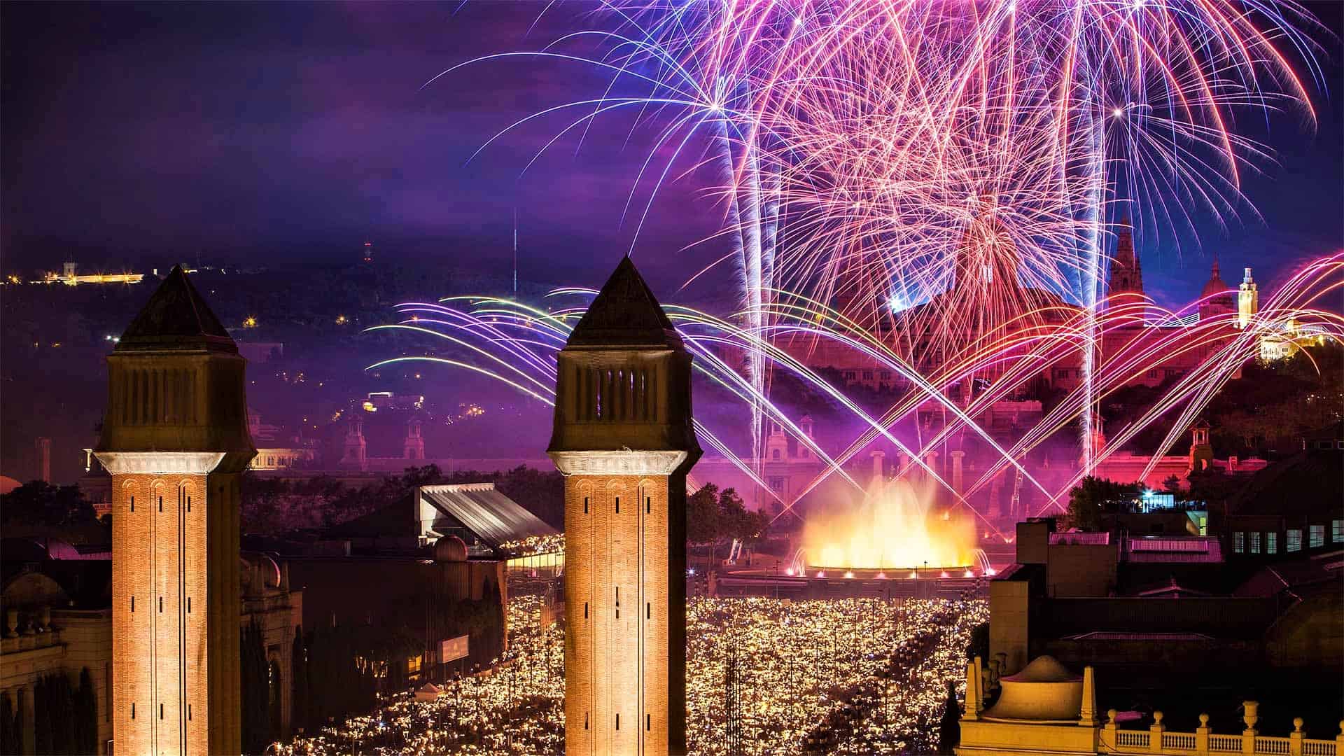 fuegos artificiales merce barcelona