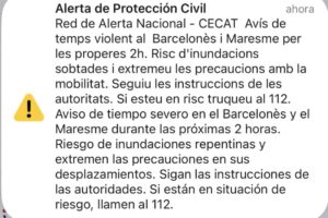 Tormenta violenta en Barcelona: alerta de inundaciones, metros interrumpidos, vuelos cancelados