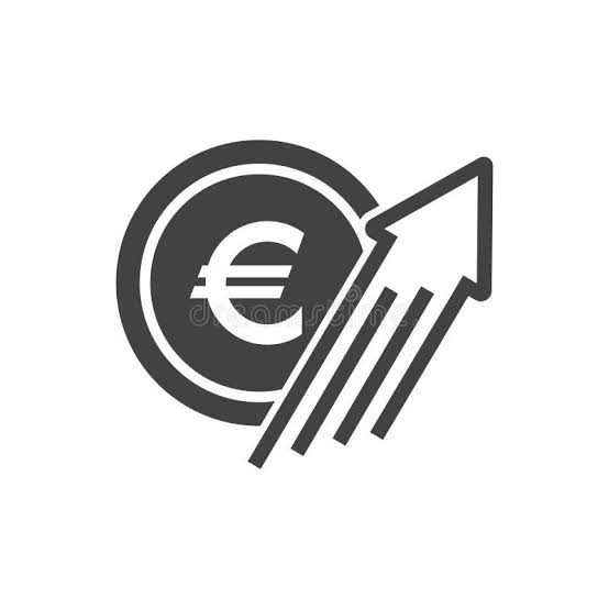 Aumento del tamaño del euro Dinero Inversión Icono de Crecimiento Euro Vector Signo Aislado Illustration del Vector - Ilustración de subida, progreso: 330072202