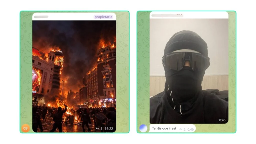 disturbios españa