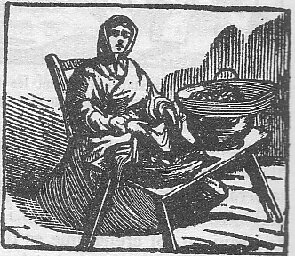 castanyera, vendedora de castañas asadas